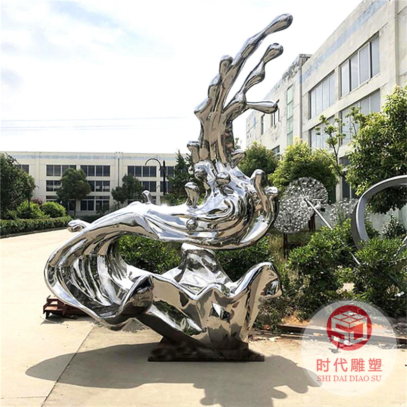 不銹鋼海豚雕塑戶外水景海洋館擺件售樓處商場(chǎng)裝飾鏤空鯤鵬定制