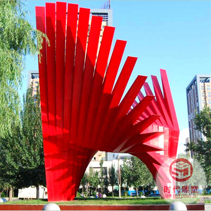 不銹鋼雕塑定制大型精神堡壘戶外廣場(chǎng)景觀鹿月亮圓環(huán)鏤空球魚(yú)金屬