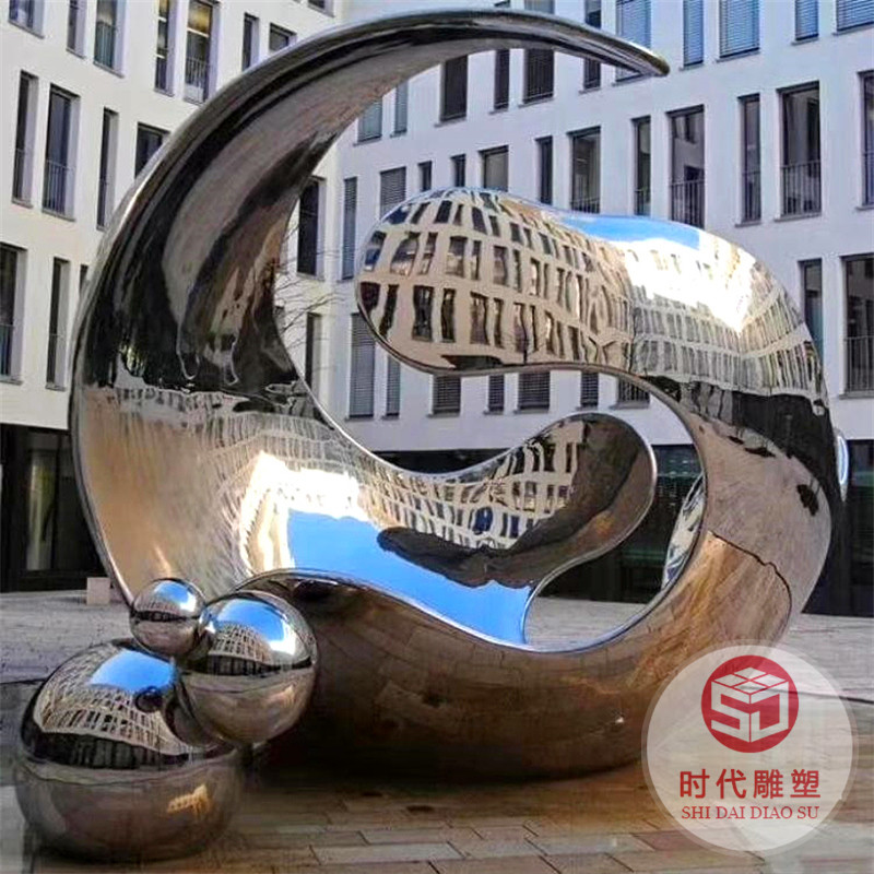 大型玻璃鋼不銹鋼校園廣場(chǎng)卡通人物動(dòng)物雕塑白鋼園林景觀金屬擺件