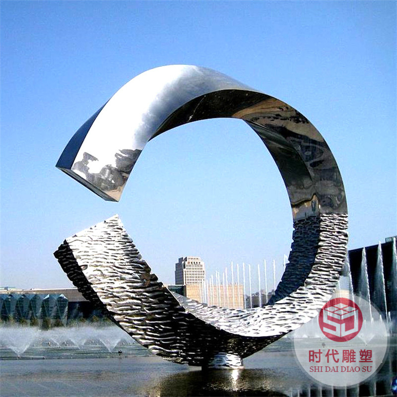 大型不銹鋼雕塑定制鯨魚(yú)戶外校園地球儀鳳凰廊架景觀水景鏡面廠家