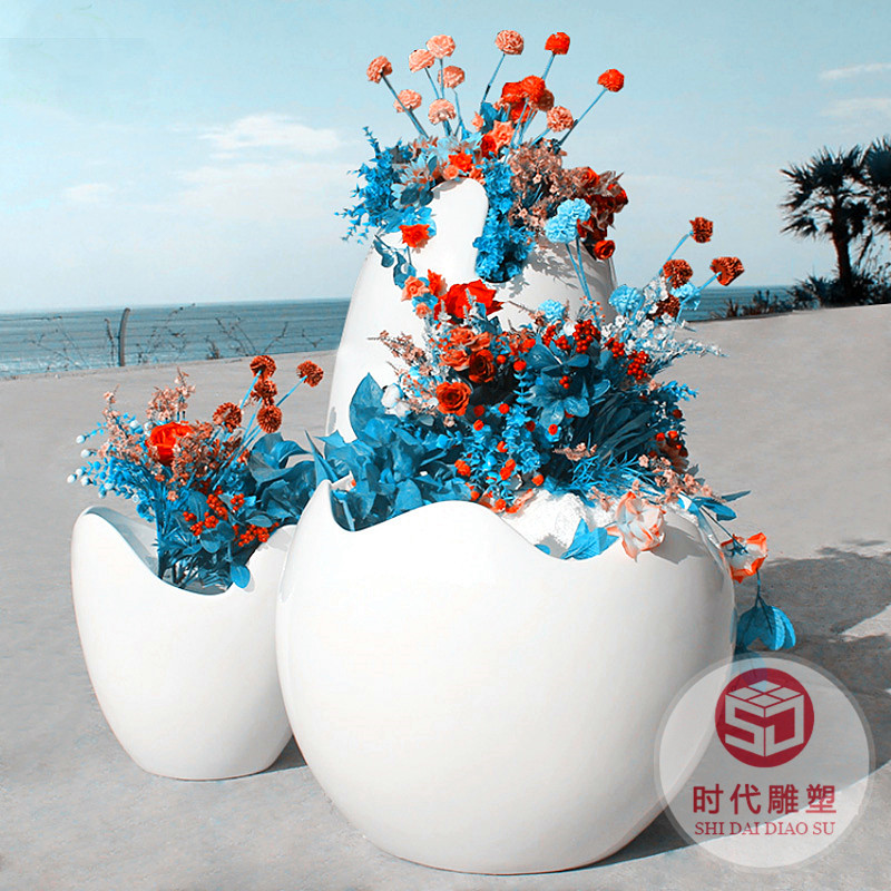 廠家批發(fā)戶(hù)外高架橋長(zhǎng)方形玻璃鋼花盆景觀花箱玻璃鋼市政花箱花盅