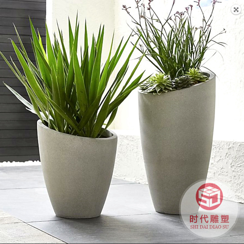 創(chuàng)意花箱花缽戶外玻璃鋼雕塑園林景觀大型商場(chǎng)酒店大花盆美陳擺件