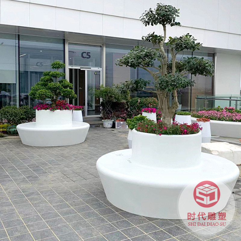 玻璃鋼商場(chǎng)公園戶外坐凳樹(shù)池花池景觀異形花壇種植池生產(chǎn)廠家推薦
